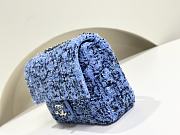 Chanel Small Sequin Flap Bag Blue - 20x5x7cm - 2