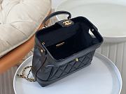 Chanel Small Bag with Top Handle Shiny Lambskin & Gold Tone Metal Black - 16×23.5×8cm  - 3