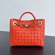 Bottega Veneta Small Andiamo With Chain Orange - 25x20x10cm - 1