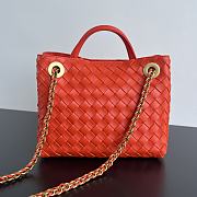 Bottega Veneta Small Andiamo With Chain Orange - 25x20x10cm - 6