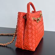 Bottega Veneta Small Andiamo With Chain Orange - 25x20x10cm - 2