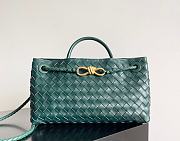 Bottega Veneta Small Andiamo East West Green - 29×18×10cm - 1