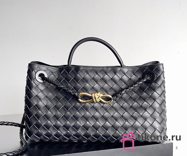 Bottega Veneta Small Andiamo East West Black - 29×18×10cm - 1