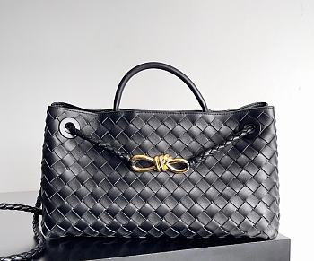 Bottega Veneta Small Andiamo East West Black - 29×18×10cm