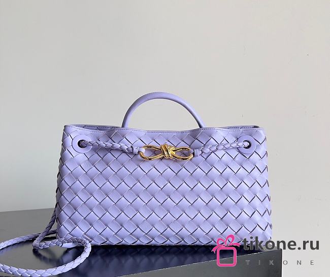 Bottega Veneta Small Andiamo East West Purple - 29×18×10cm - 1