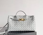 Bottega Veneta Small Andiamo East West Gray - 29×18×10cm - 1