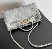 Bottega Veneta Small Andiamo East West Gray - 29×18×10cm - 5