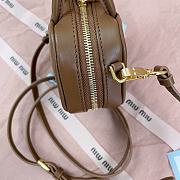 Miumiu Leather Micro Bag Cognac - 10.5x4cm - 2