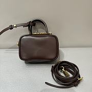 Miumiu Leather Micro Bag Briarwood - 10.5x4cm - 2