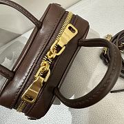 Miumiu Leather Micro Bag Briarwood - 10.5x4cm - 5