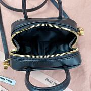 Miumiu Leather Micro Bag Black - 10.5x4cm - 2