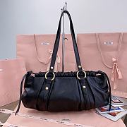 Miumiu Joie Nappa Leather Bag Black - 44x16x10.5cm - 6