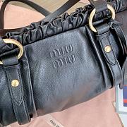 Miumiu Joie Nappa Leather Bag Black - 44x16x10.5cm - 5