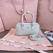 Miumiu Arcadie Leather Mini Bag White - 19x10x5cm - 4