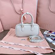 Miumiu Arcadie Leather Mini Bag White - 19x10x5cm - 3