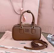 Miumiu Arcadie Leather Mini Bag Cognac - 19x10x5cm - 1