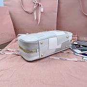 Miumiu Beau Leather Patchwork Bag White - 27x12x8cm - 2