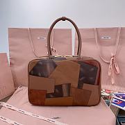 Miumiu Leather Patchwork Beau Bag Cognac - 34x23x10cm - 4