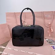 Miumiu Leather Patchwork Beau Bag Black - 34x23x10cm - 2