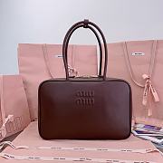 Miumiu Leather Beau Bag Briarwood - 34x23x10cm - 1