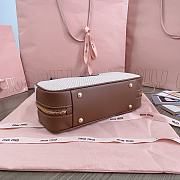 Miumiu Canvas Beau Bag Beige - 27x12x8cm - 5