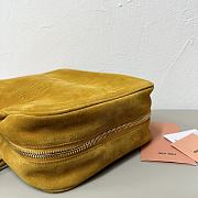 Miumiu Suede Beau Bag Yellow - 34x23x10cm - 6