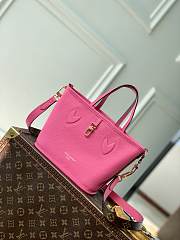 LV Neverfull Bandouliere Inside Out BB Rose Pondichery/Monogram M12106 - 24x14x9cm - 6