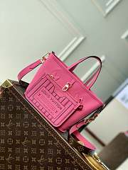 LV Neverfull Bandouliere Inside Out BB Rose Pondichery/Monogram M12106 - 24x14x9cm - 4