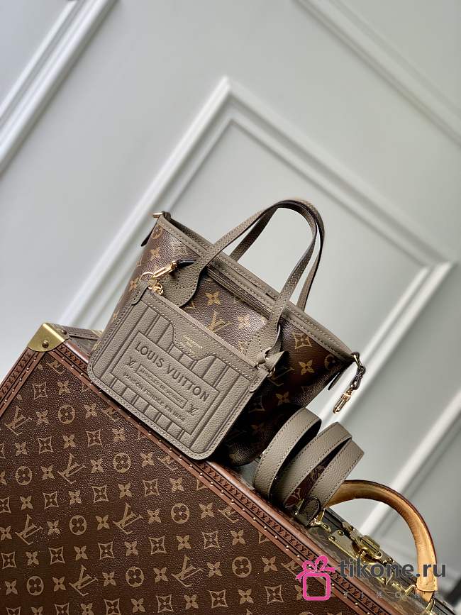 LV Neverfull Bandouliere Inside Out BB Dark Fango/Monogram M12109 - 24x14x9cm - 1