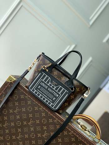 LV Neverfull Bandouliere Inside Out BB Black/Monogram M12099 - 24x14x9cm