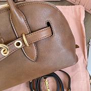 Miumiu Aventure Nappa Leather Top-Handle Bag Brown - 31x27x11cm - 2