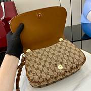 Gucci Blondie Small Top Handle Bag Beige And Ebony - 26.5x16.5x8.5cm - 4