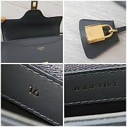 Celine Mini 16 In Satinated Calfskin Gray - 18.5x15.5x9cm - 2