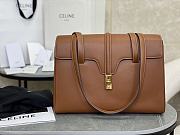 Celine Medium Soft 16 Bag In Smooth Calfskin Brown - 32.5x23x14cm - 1