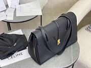 Celine Medium Soft 16 Bag In Supple Grained Calfskin Black - 32.5x23x14cm - 6