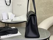 Celine Medium Soft 16 Bag In Supple Grained Calfskin Black - 32.5x23x14cm - 5