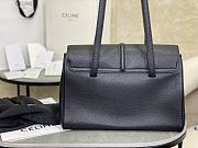 Celine Medium Soft 16 Bag In Supple Grained Calfskin Black - 32.5x23x14cm - 2