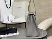 Celine Medium Soft 16 Bag In Supple Grained Calfskin Gray - 32.5x23x14cm - 3