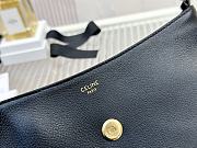 Celine Wiltern Clutch Triomphe Soft Calfskin Black - 31x15x2cm - 6