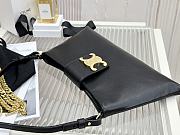 Celine Wiltern Clutch Triomphe Soft Calfskin Black - 31x15x2cm - 4