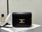 Celine Medium College Bag In Shiny Calfskin Black - 20x15.5x6cm - 1