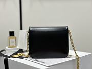 Celine Medium College Bag In Shiny Calfskin Black - 20x15.5x6cm - 6