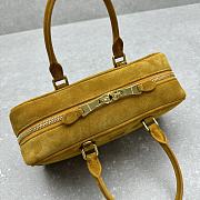 Miumiu Arcadie Padded Suede Top-Handle Bag Whiskey - 27x12x9cm - 2