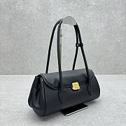 Miumiu Leather Shoulder Bag Black - 28x15x11cm - 4