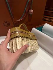 Loro Piana Extra Pocket L19 Wicker Pouch - 11x19x7cm - 4