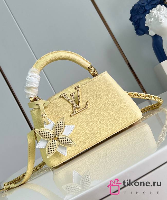 LV Capucines East West Mini Yellow Banane - 22x12x8cm - 1