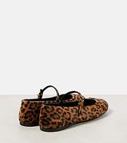 Prada Leopard Print Calf Mary Jane Flats - 3