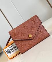 LV Victorine Wallet Monogram Empreinte Leather Cognac M11988 - 12x9.5x2.5cm - 1