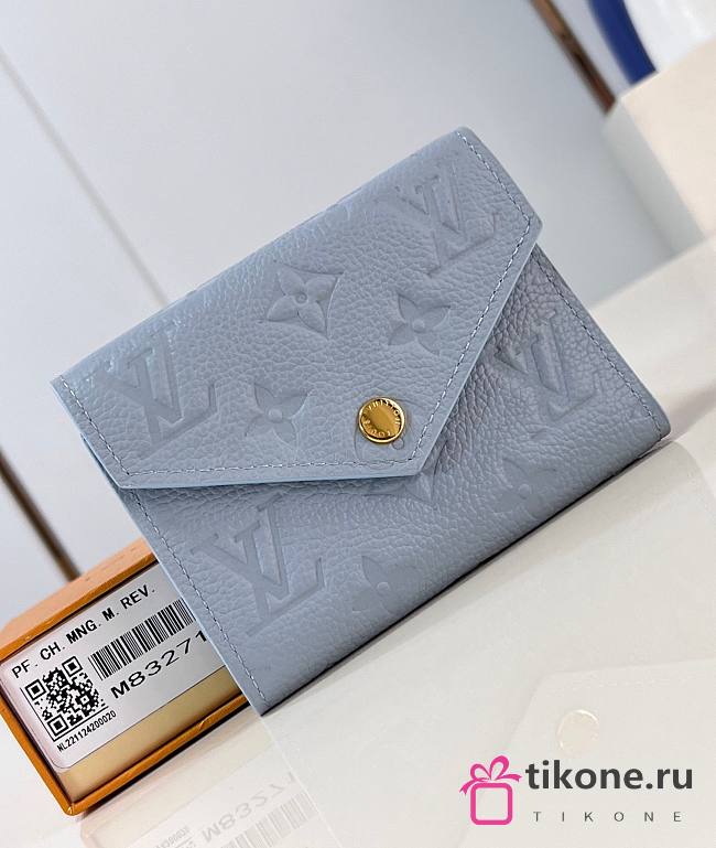 LV Victorine Wallet Monogram Empreinte Leather Blue Hour M83271 - 12x9.5x2.5cm - 1