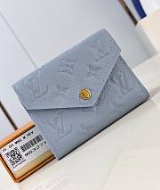 LV Victorine Wallet Monogram Empreinte Leather Blue Hour M83271 - 12x9.5x2.5cm - 1